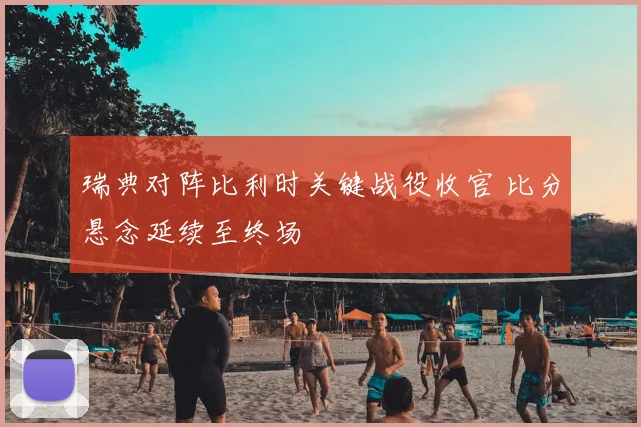 瑞典对阵比利时关键战役收官 比分悬念延续至终场